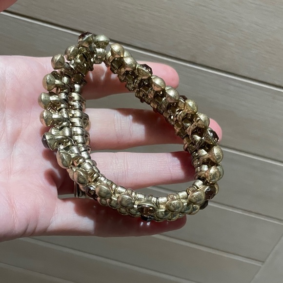 Source Unknown Jewelry - Gold and Brown Bauble Bracelet